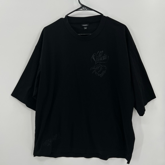 Diesel - Boxy T-shirt with Villian Print - Picture 4 of 15